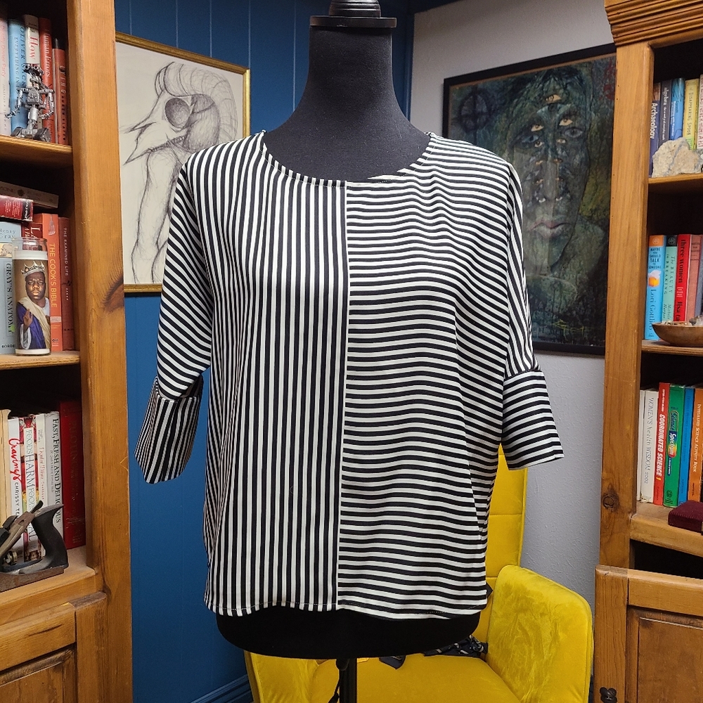 Express Striped Blouse Size XS